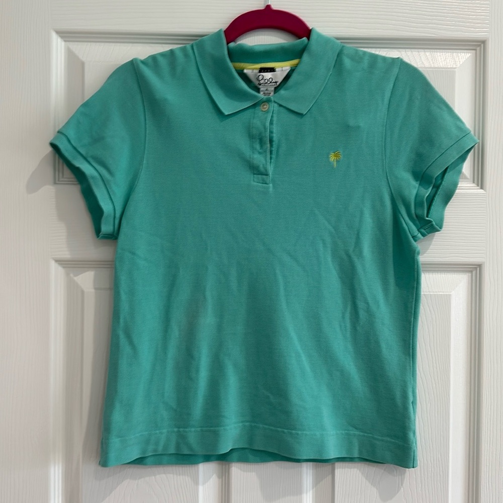 Lilly Pulitzer white label polo top